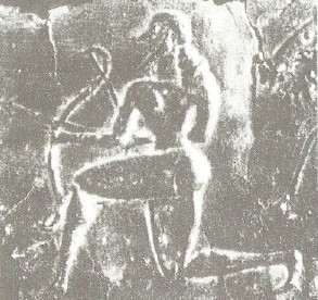 .......böotisches Bronzerelief- Bogenjagd........